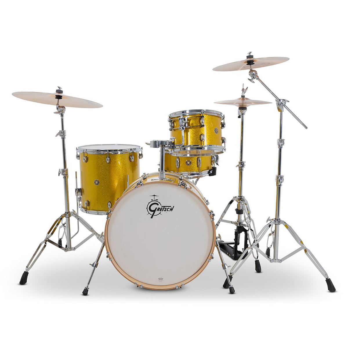 Gretsch Catalina Maple Drum Set Shell Pack Lemon Sparkle cm2-e624s-ls front