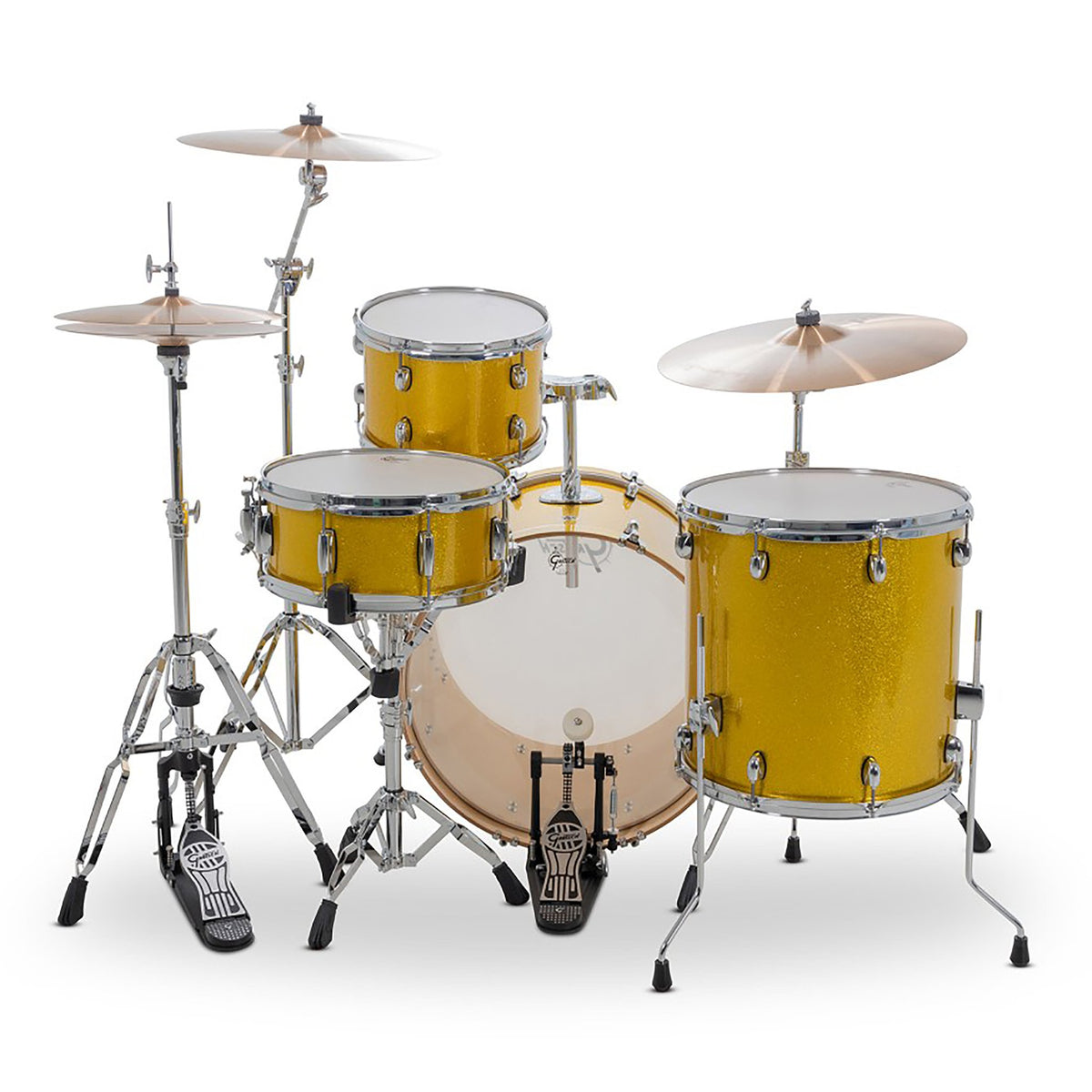 Gretsch Catalina Maple Drum Set Shell Pack Lemon Sparkle cm2-e624s-ls player view