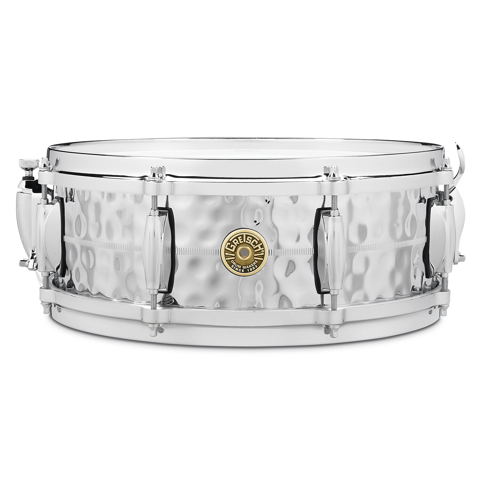 Gretsch Classic 4160 Hammered Chrome Over Brass Snare Drum - 14x5 g4160hb