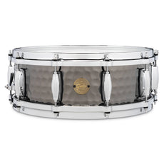 Gretsch Full Range Series Hammered Black Steel Snare Drum - 14x5 s1-0514-bsh