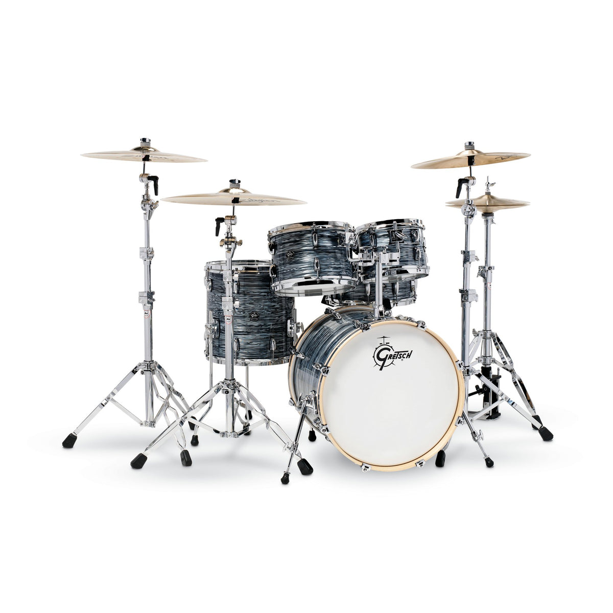 Gretsch Renown 5 piece Kit, Silver Oyster Pearl - SOP 7x10, 8x12, 14x14, 16x20, 5.5x14 rn2-e605-sop