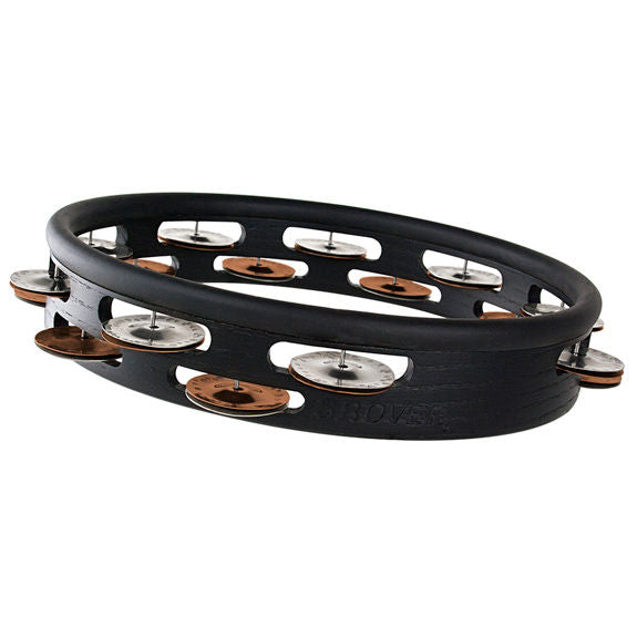 Grover 10" Studio Pro Double Row Headless Tambourine - Silver / Bronze