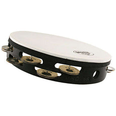 Grover 10" Tunable German Silver Double Row Tunable Tambourine - German Silver
