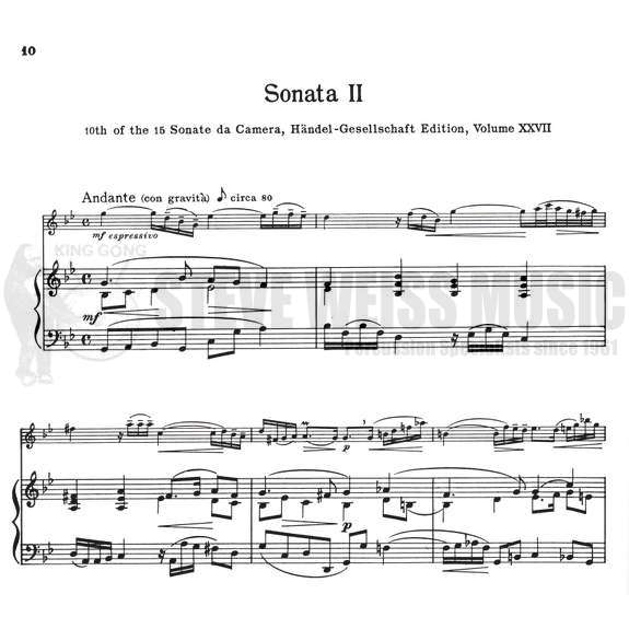 Handel-Six Sonatas for Violin and Piano-Mal/PN