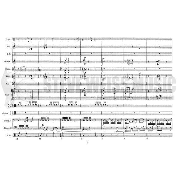 Helble-Passacaglia for Percussion Ensemble, Op. 11 (SP)-B/V/C/Cro./X/M/8T/P OS