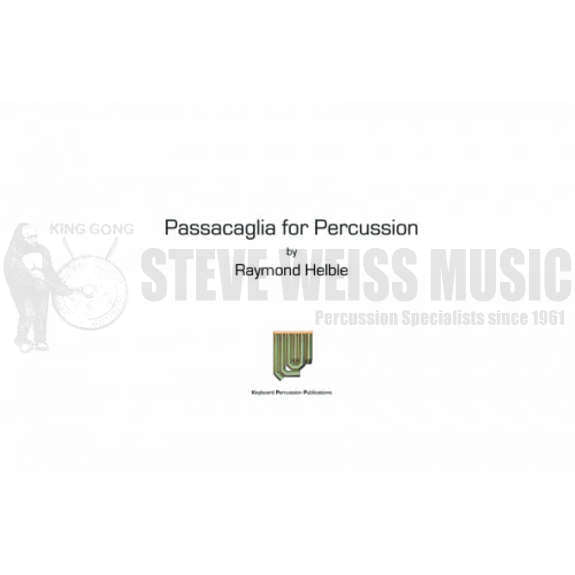 Helble-Passacaglia for Percussion Ensemble, Op. 11 (SP)-B/V/C/Cro./X/M/8T/P OS