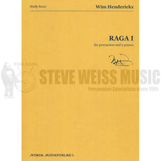 Henderickx-Raga I 2 PIANO REDUCTION STUDY SCORE ONLY (StS)-B/C or tuned gongs/Cro./2T/P/2PN