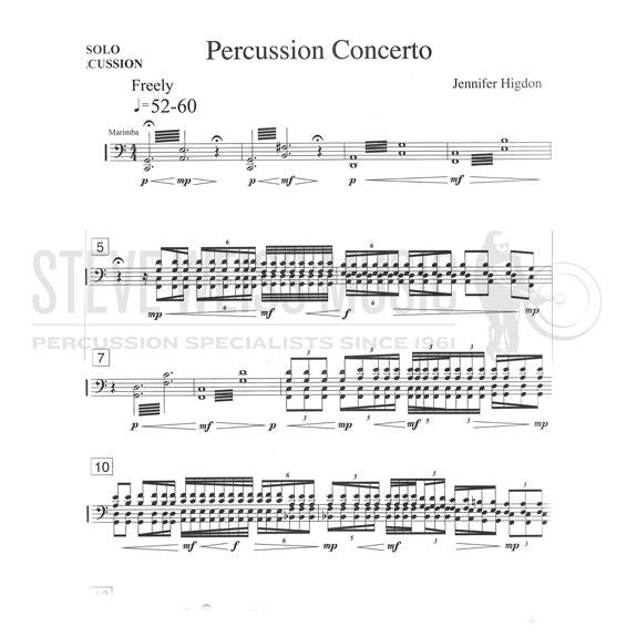 Higdon-Percussion Concerto (SP) PIANO REDUCTION