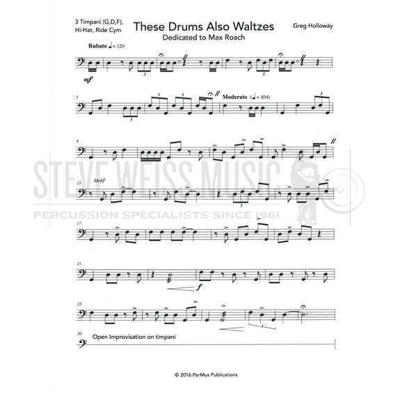 Holloway-These Drums Also Waltzes-3T/P