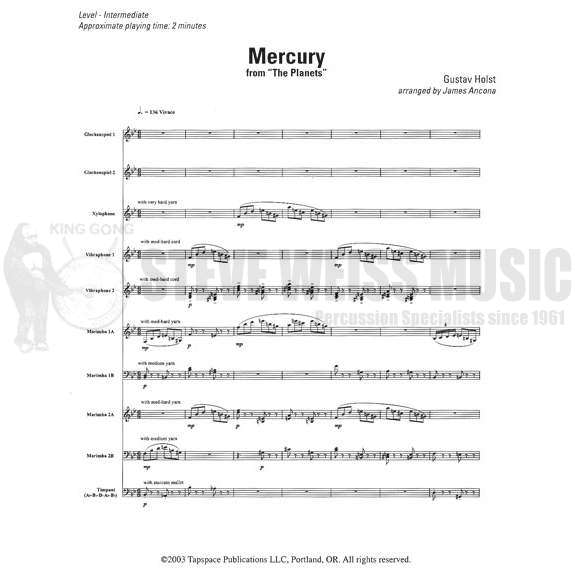 Holst-Mercury arr. Ancona (SP)-2B/2V/2X/2M/5T/P