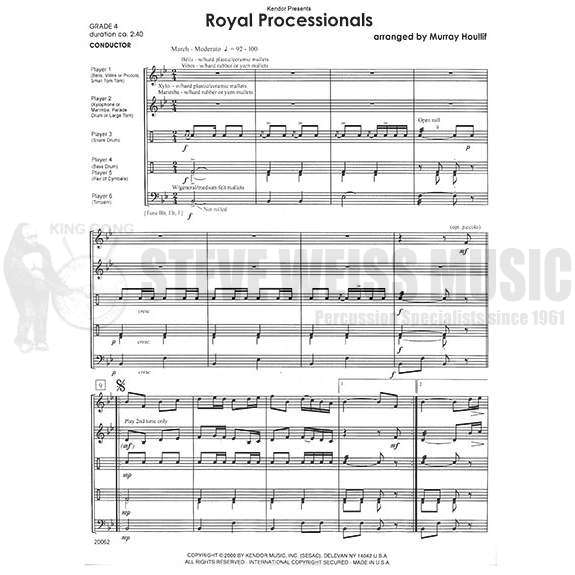 Houllif-Royal Processionals (SP)-B or V/X or M/3T/P/opt. PICC