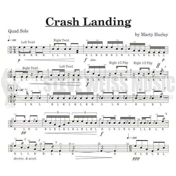 Hurley-Crash Landing-Tenors (Marching)