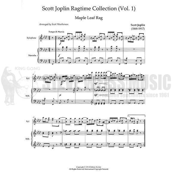 Joplin-Ragtime Collection vol. 1 arr. Weatherson (SP)-X/M