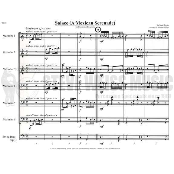 Joplin-Solace (A Mexican Serenade) arr. Mayhue (SP)-6M/ opt. CB