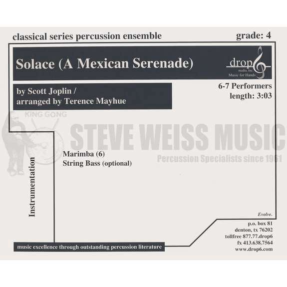Joplin-Solace (A Mexican Serenade) arr. Mayhue (SP)-6M/ opt. CB