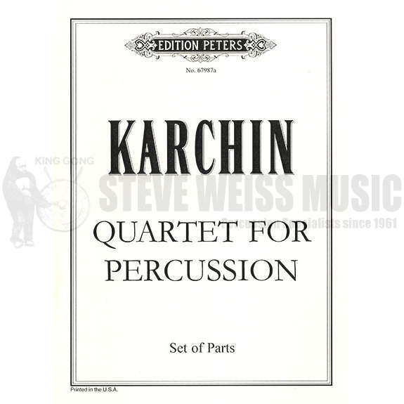 Karchin-Quartet for Percussion(P)-B/2V/C/M/4T/P