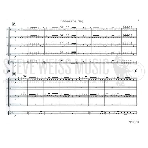 Keown-Funky Fugue for Five (SP)-2T/P