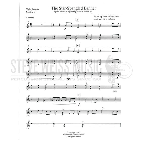 Key-Star Spangled Banner arranged Colaneri (SP)-B/V/X/M/BM/3T /P