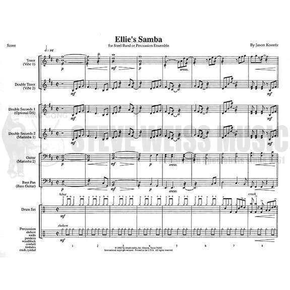 Koontz-Ellie's Samba (SP)-2V/2M/opt. steel dr./P/BG or steel