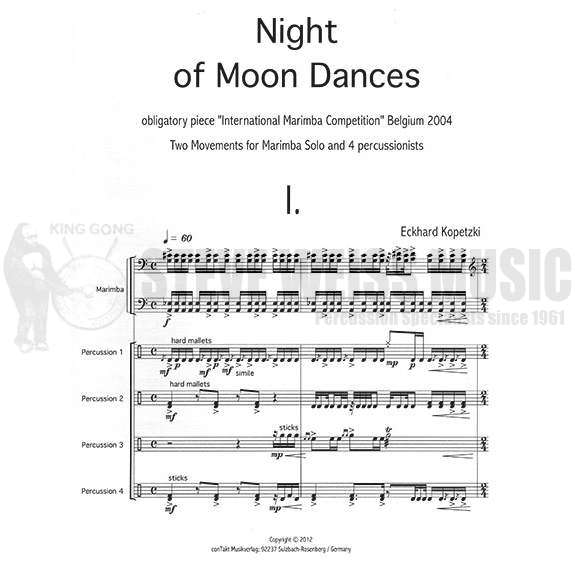 Kopetzki-Night of Moon Dances-Solo M/V/P SP