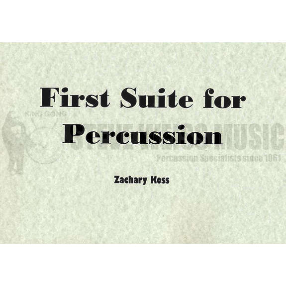 Koss-First Suite for Percussion (SP)-BV/C/3M/4T/P