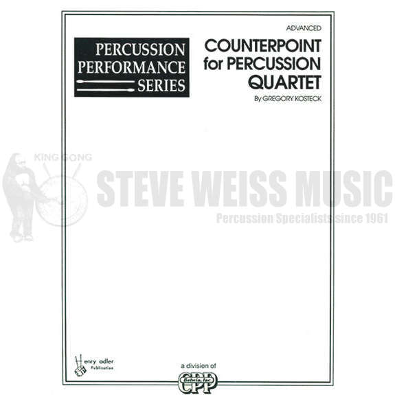 Kosteck-Counterpoint for Percussion Quartet-P/Crot/5 Alm
