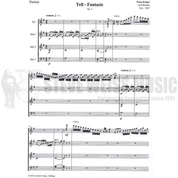 Kruger-Wilhelm Tell-Fantasie arr. Klemke (SP)-X/3M