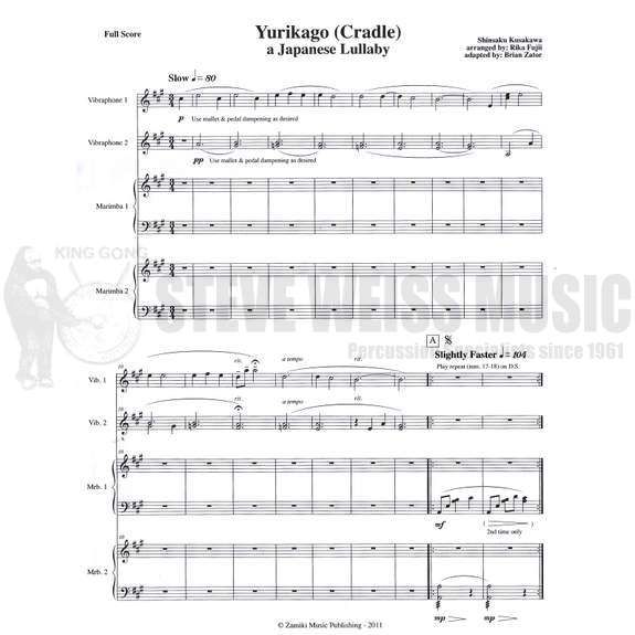 Kusakawa-Yurikago (Cradle) arr. Fujii/Zator-2V/2M