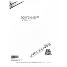 Lasciatemi Morire by Claudio Monteverdi arranged by Richard Gipson cover page