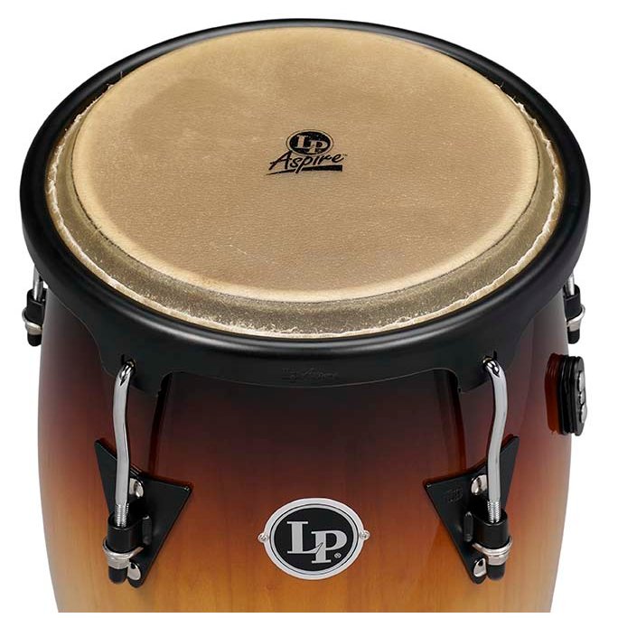 LP Aspire Wood Conga Set with Stand - 10" & 11" - Vintage Sunburst - Image 2