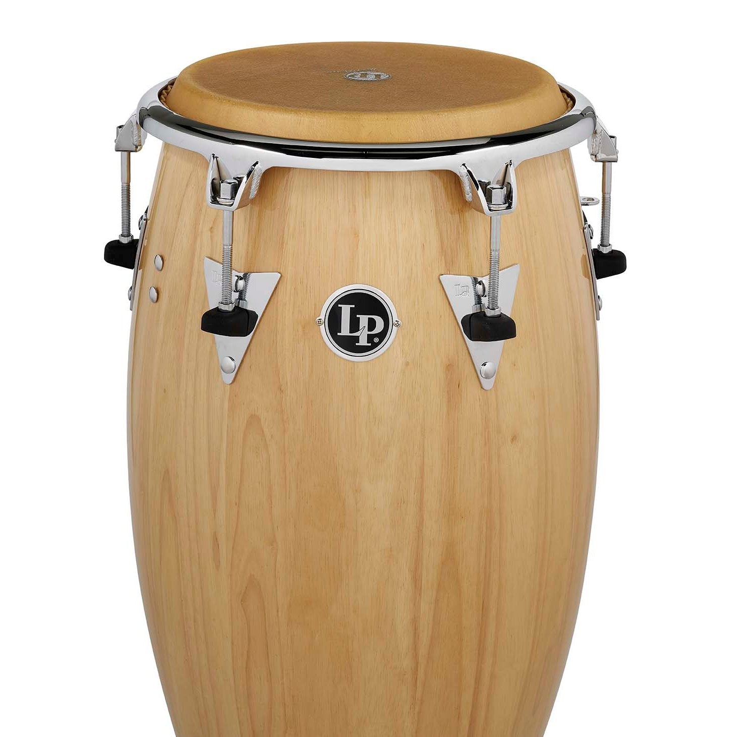 LP Classic Top-Tuning Wood Tumba with Chrome Hardware - 12.5" - Natural - Image 2
