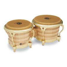 LP Generation II Bongos with Comfort Curve Rims - Natural with Gold Hardware - Image 1