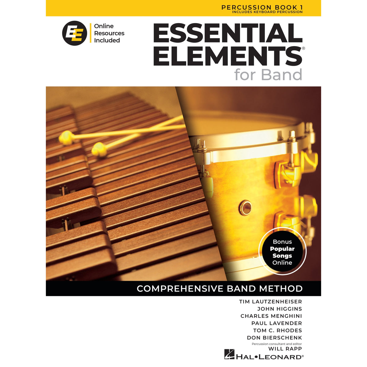 Lautzenheiser-Essential Elements for Band Percussion Bk. 1 (Online Audio Access Included)