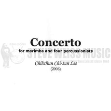 Lee-Concerto for Marimba and Four Percussionists (SP)-M/V /C/Cro./P