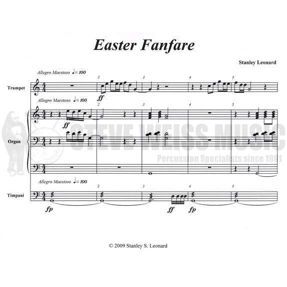 Leonard-Easter Fanfare (SP)-4T/TP/OR