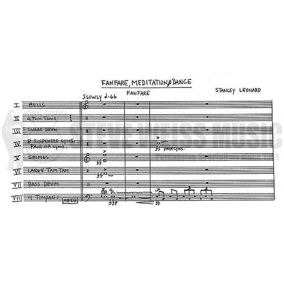 Leonard-Fanfare, Meditation, and Dance(SP)-P/B/V/C/X/4T/M OS