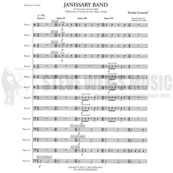 Leonard-Janissary Band (SP)-B/V/C/X/4T/P