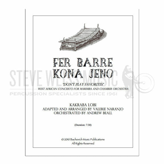 Lobi/Naranjo/Beall-Fer Barre Kona Jeno (StS/Solo part)-Solo Gyil/wind ensemble