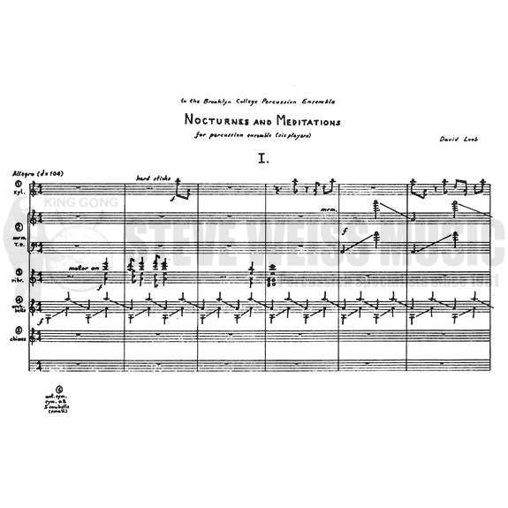Loeb-Nocturnes and Meditations (SP)-P/3T/X/M/V/C/Crot/B OS