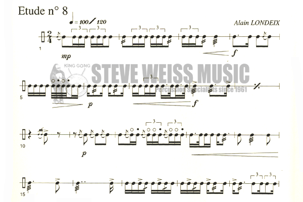 Londeix-13 Etudes for Snare Drum