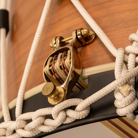 Loyal Drums Independence Model Rope Tension Snare Drum - Natural Clear Coat