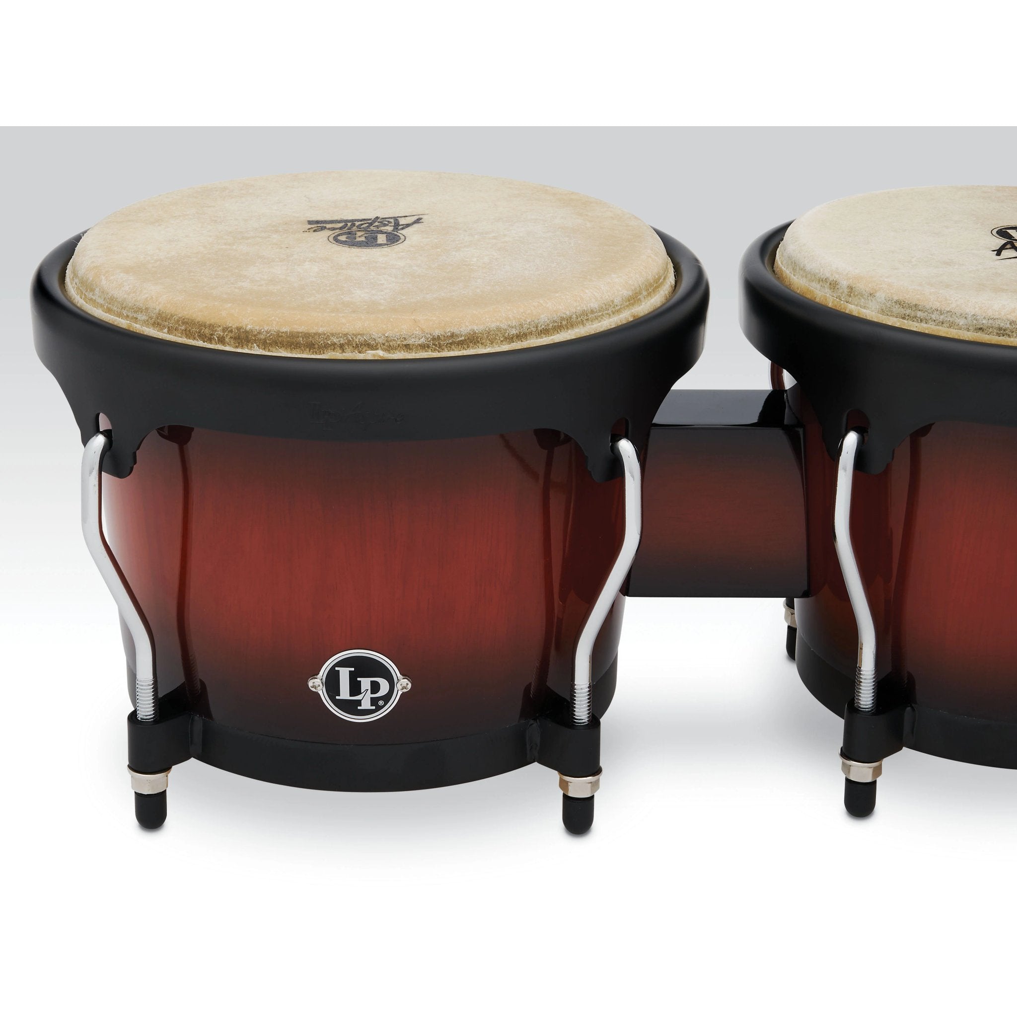 LP Aspire Bongos Vintage Sunburst Logo Close-Up