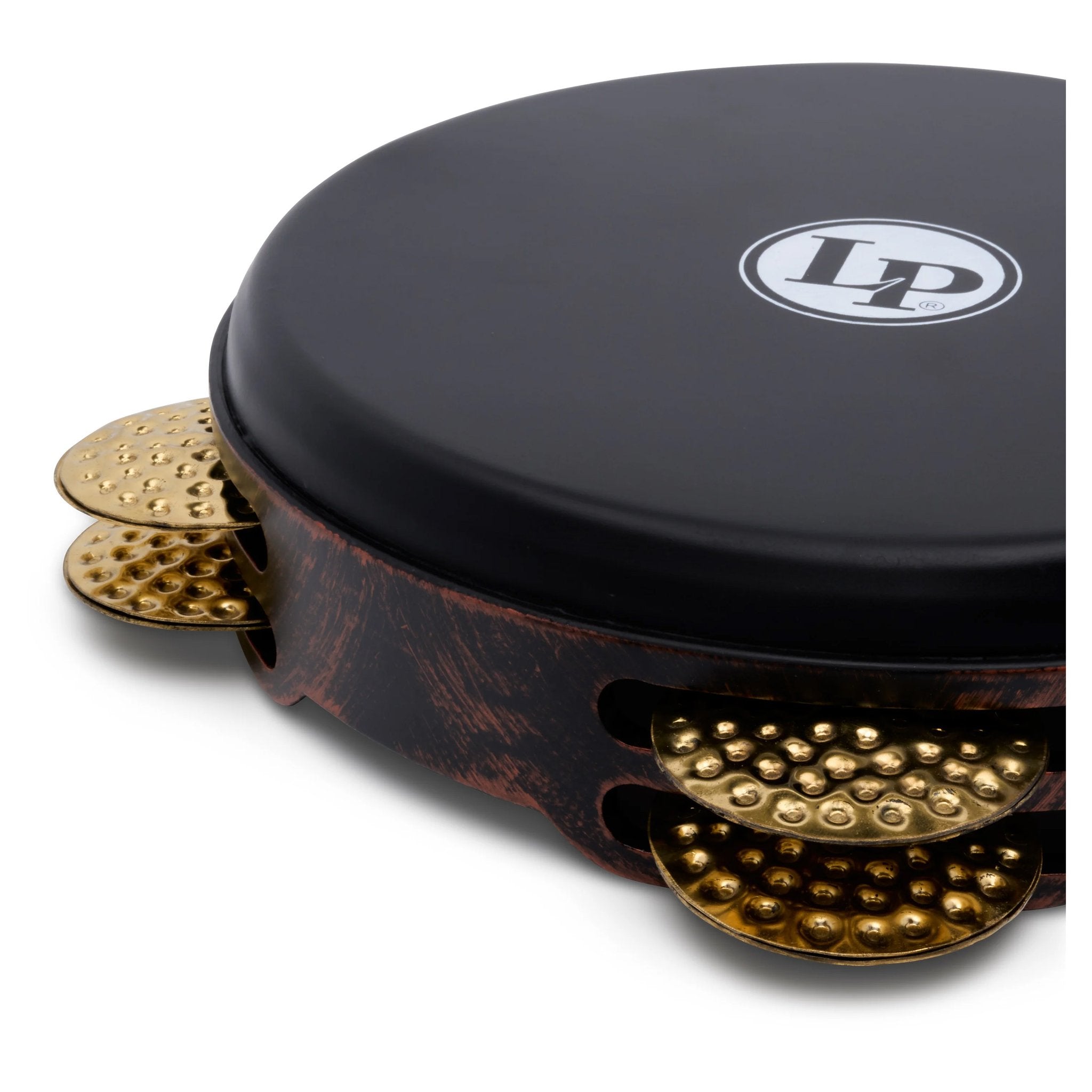 LP5070 Riq close up of frame and dimpled brass jingles