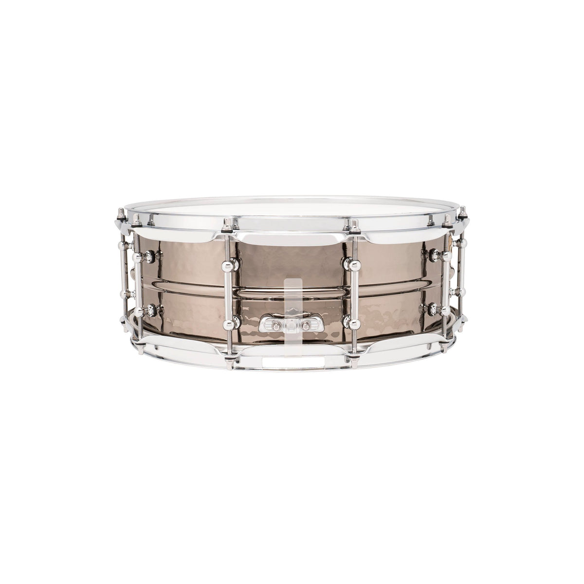 Ludwig Black Beauty Supraphonic Hammered Snare Drum with Tube Lugs - 14x5 LB416KT Butt Plate