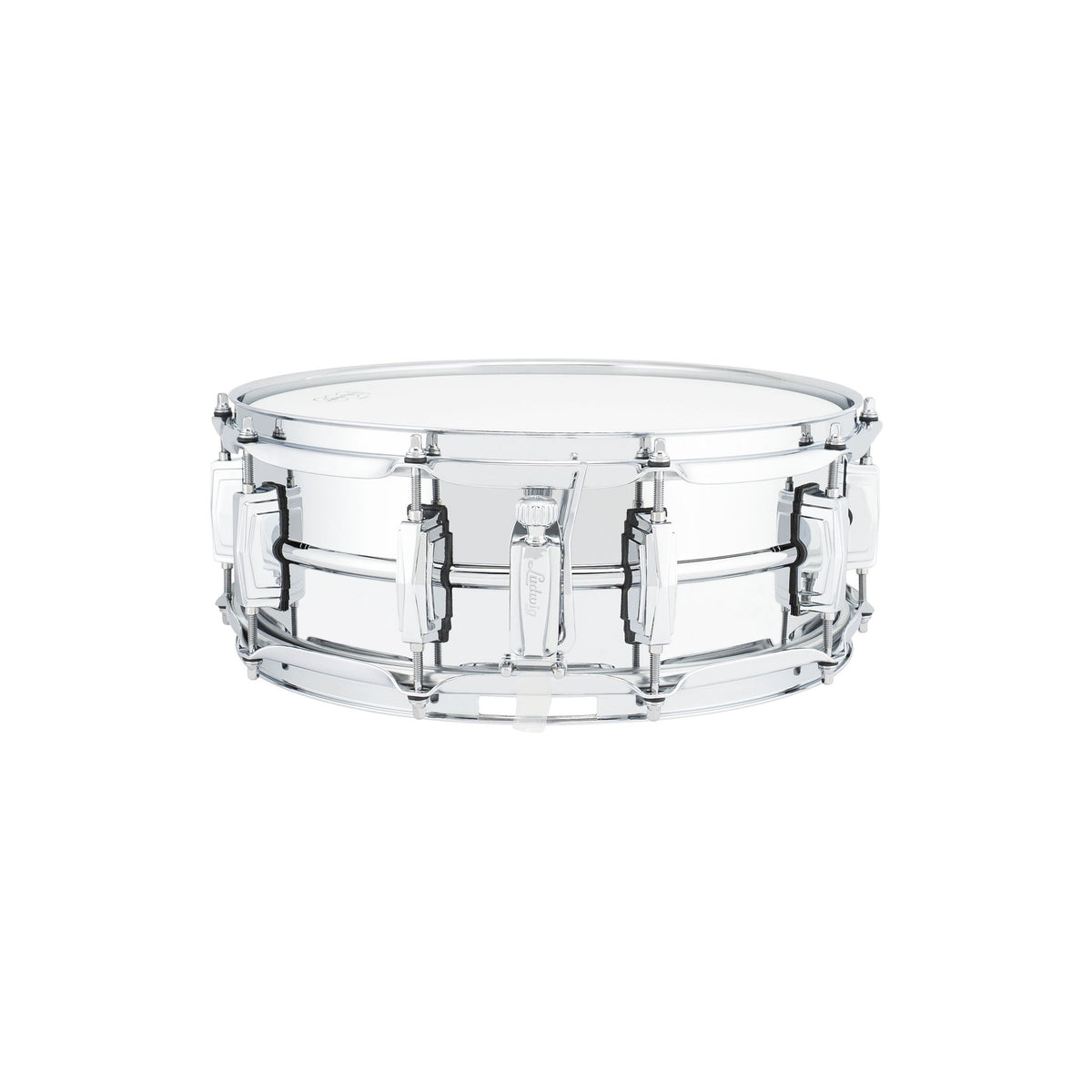 Ludwig Chrome Plated Brass Supra-Phonic Snare Drum - 14x5 LB400B Throw Off