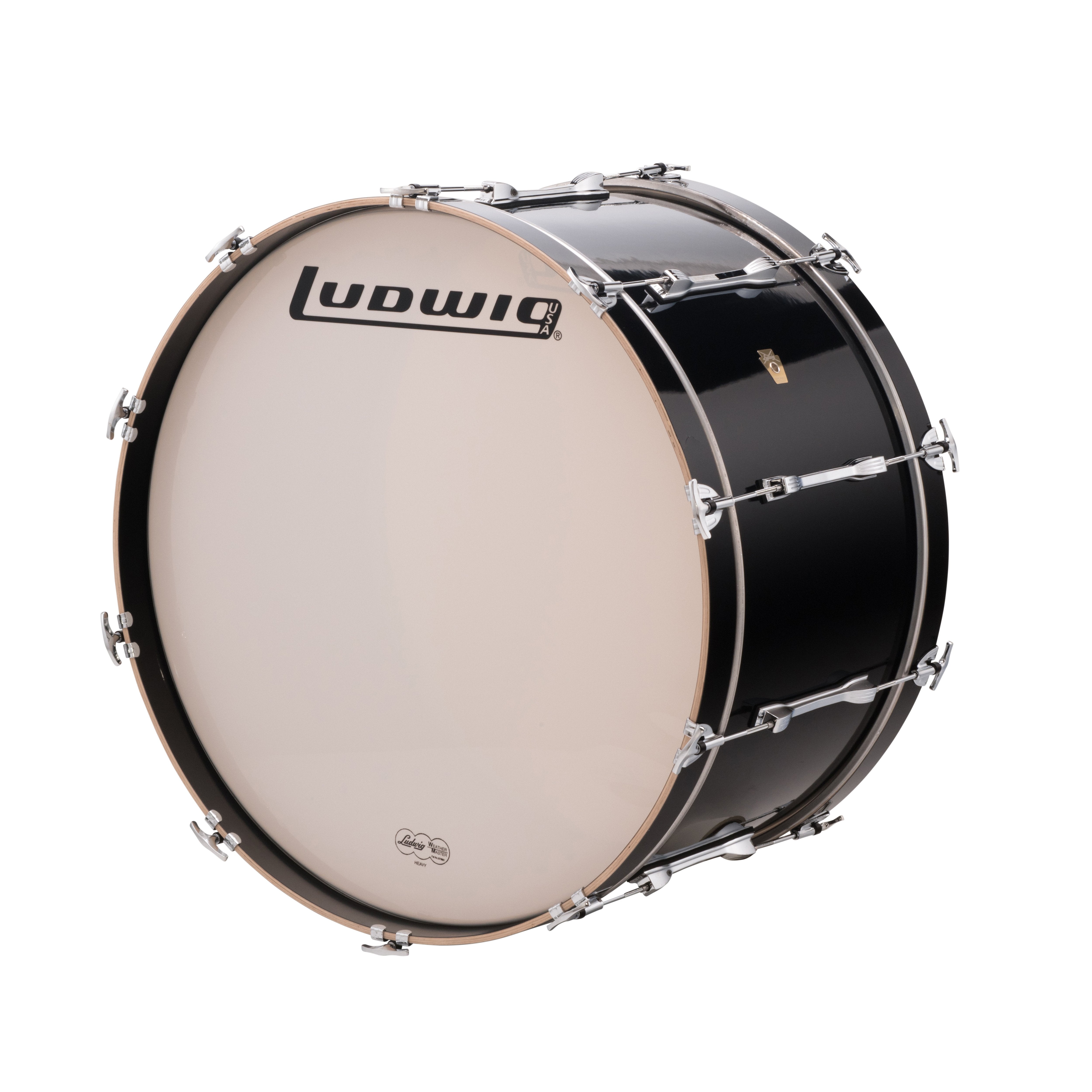 Ludwig Concert Bass Drum - 36" x 20" - Black Cortex
