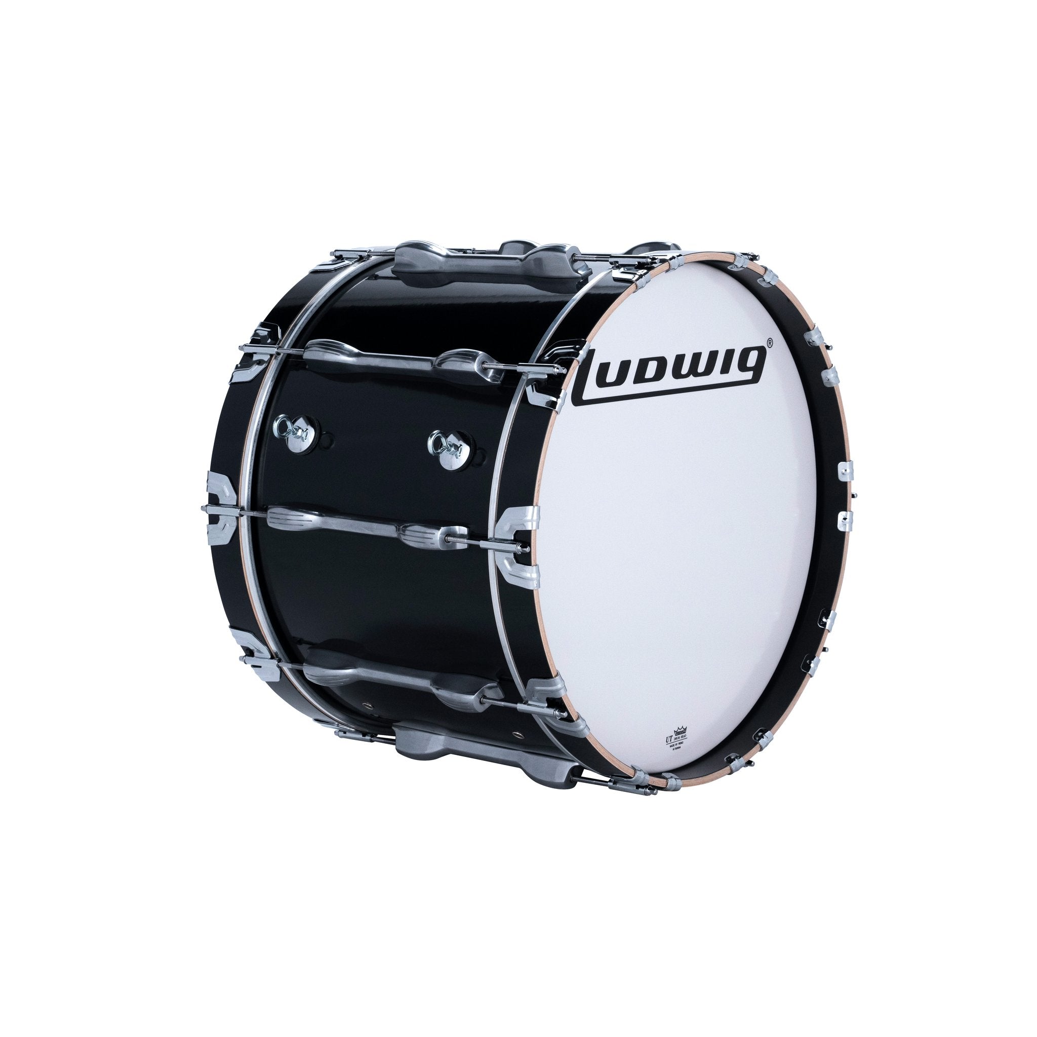 Ludwig Ultimate 2 Marching Bass Drum - 20x14 Black eye hooks