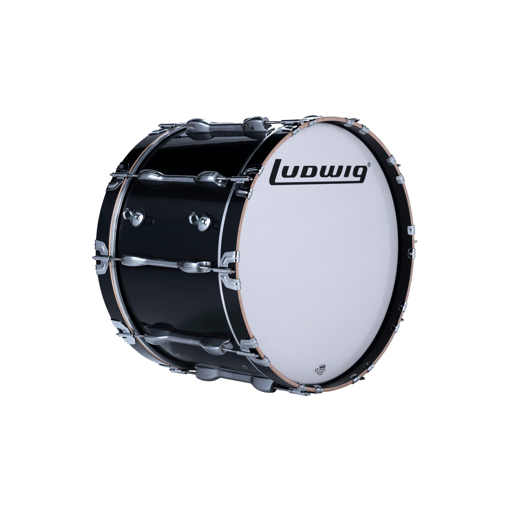 Ludwig Ultimate 2 Marching Bass Drum - 22x14 Black eye hooks