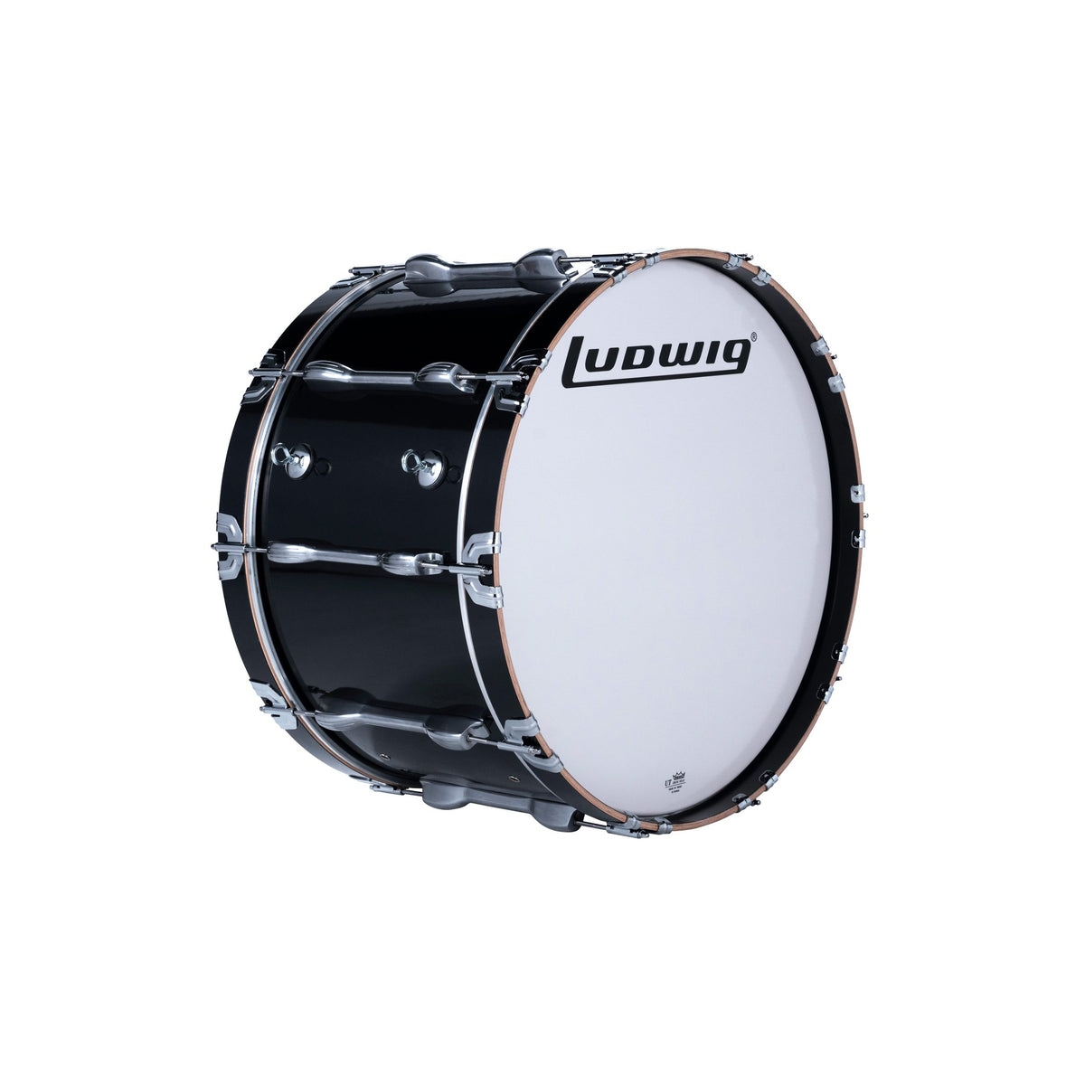 Ludwig Ultimate 2 Marching Bass Drum - 24x14 Black eye hooks