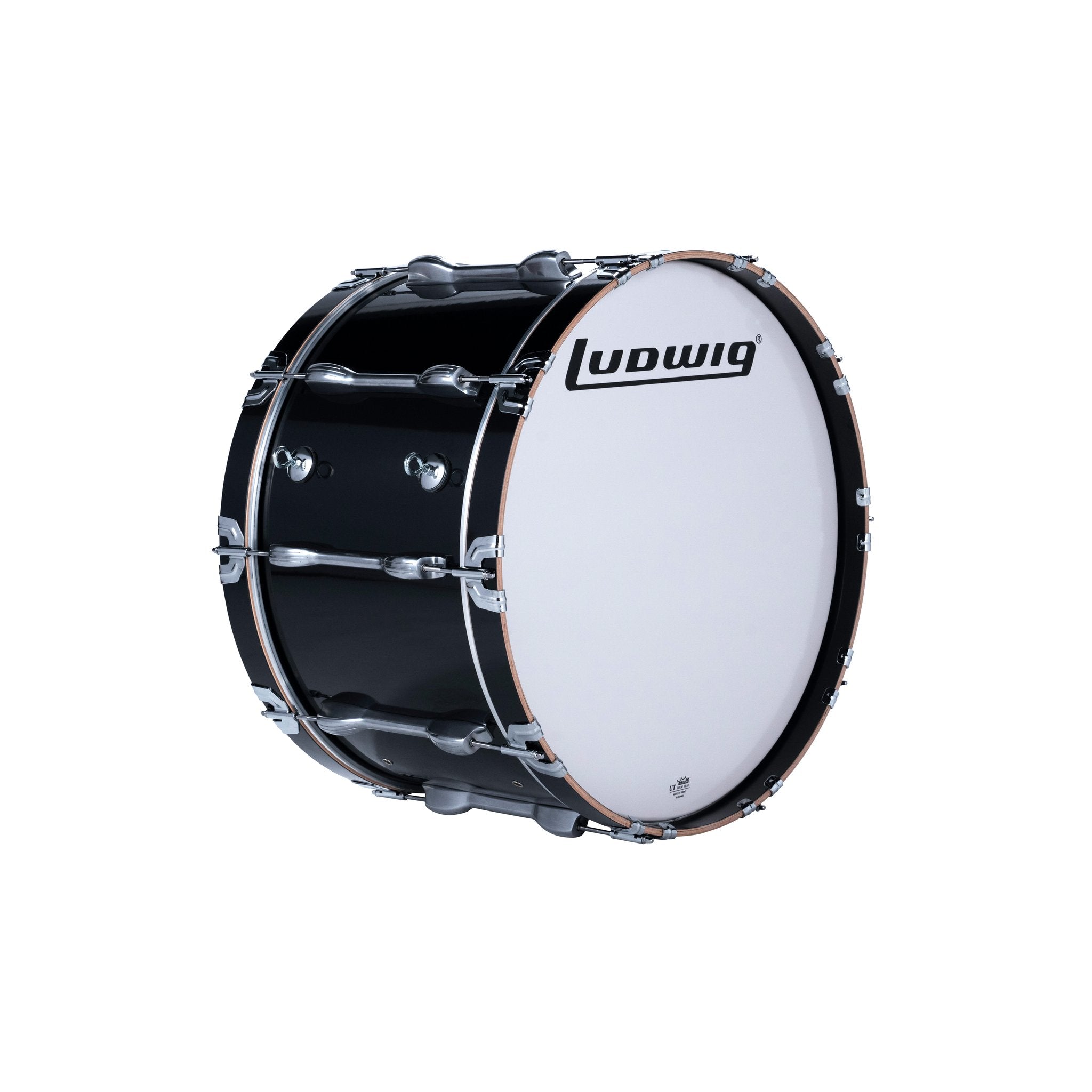 Ludwig Ultimate 2 Marching Bass Drum - 24x14 Black eye hooks